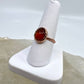 Size 7 Carnelian Ring - Copper Electroformed