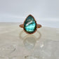 Size 7.25 Labradorite Ring - Copper Electroformed