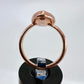 Size 7.25 Lapis Lazuli Ring - Copper Electroformed