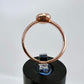 Size 7.75 Red Tiger’s Eye Ring - Copper Electroformed