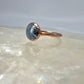 Size 7.75 Moonstone Ring - Copper Electroformed