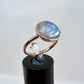 Size 9 Moonstone Ring - Copper Electroformed