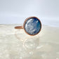 Size 9 Moonstone Ring - Copper Electroformed