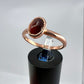 Size 9 Red Tiger’s Eye Ring - Copper Electroformed