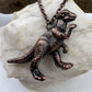 Dinosaur Necklace -- Copper Electroformed