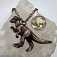 Dinosaur Necklace -- Copper Electroformed