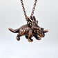 Dinosaur Necklace -- Copper Electroformed