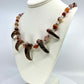 5 Bear Claw Beaded Necklace - Copper Electroformed