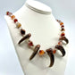 5 Bear Claw Beaded Necklace - Copper Electroformed