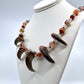 5 Bear Claw Beaded Necklace - Copper Electroformed