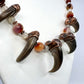 5 Bear Claw Beaded Necklace - Copper Electroformed