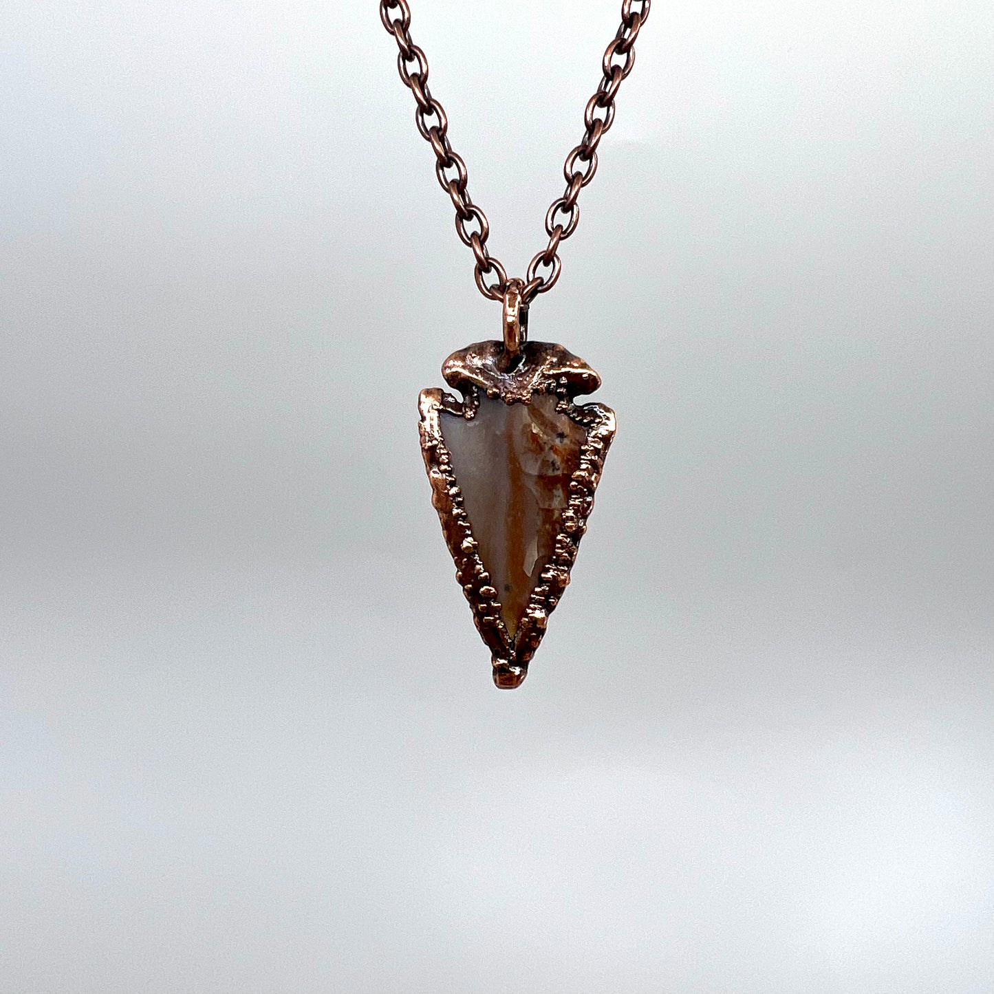 Arrowhead Necklace - Copper Electroformed