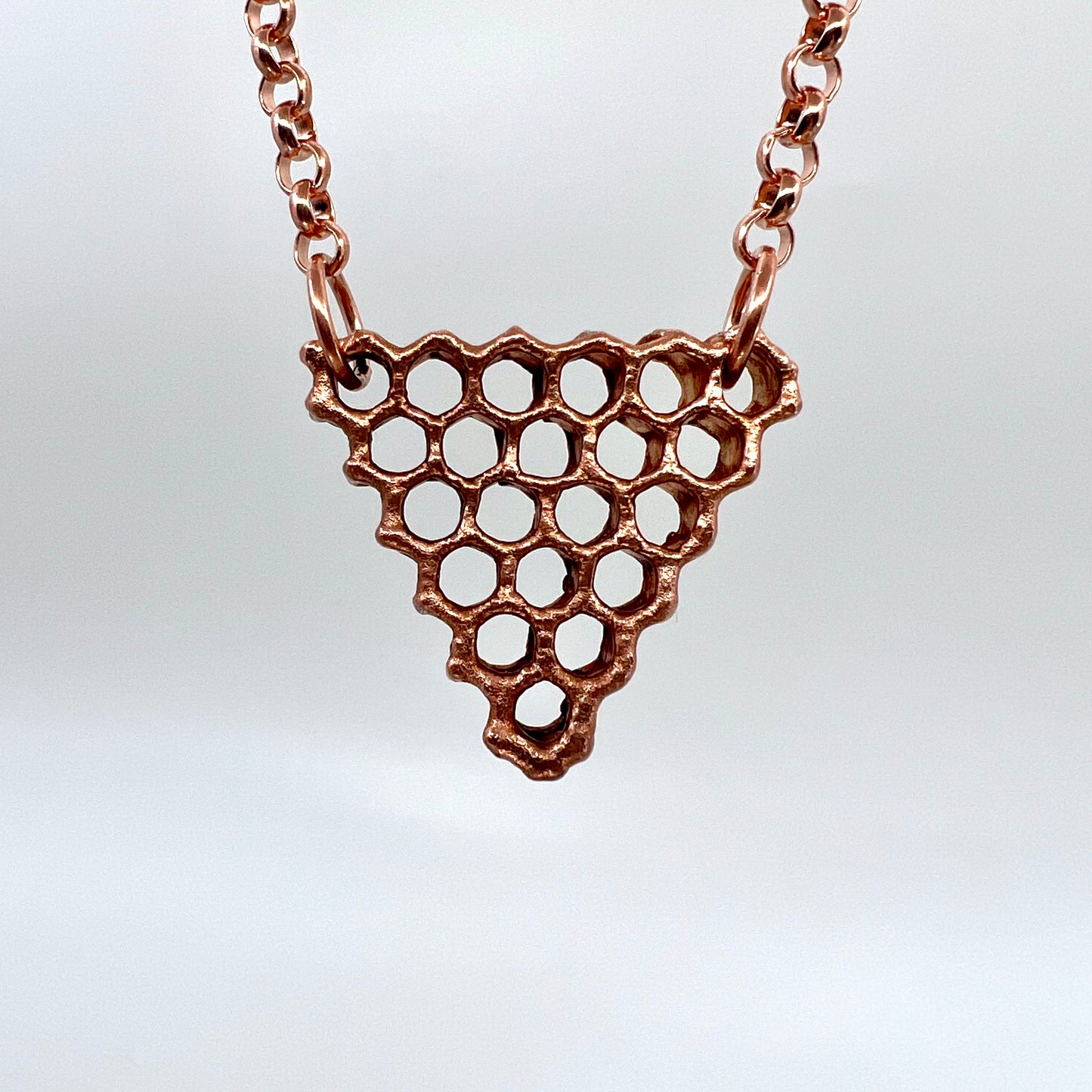 Real Honeycomb Necklace - Copper Electroformed