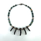 5 Bear Claw Beaded Necklace - Copper Electroformed