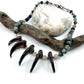 5 Bear Claw Beaded Necklace - Copper Electroformed