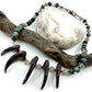 5 Bear Claw Beaded Necklace - Copper Electroformed