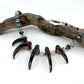 5 Bear Claw Beaded Necklace - Copper Electroformed