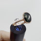 Size 8.5 Blue Tiger’s Eye Ring - Copper Electroformed